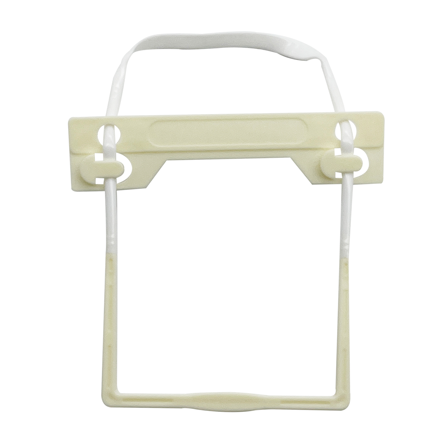 Factory supply professional white documents paper fastener 80mm desktop standard PVC plastic u clip fastener for medical file